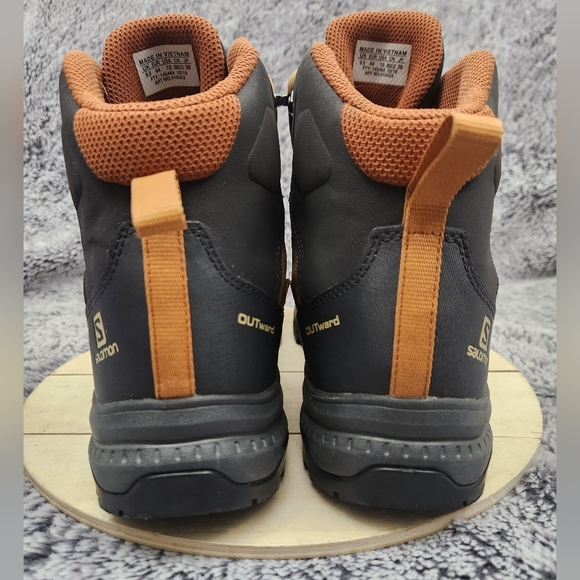 Salomon Outward Gore-Tex Waterproof Hiking Boots Brown Men's Size 10 - Picture 5 of 9